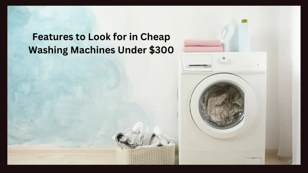 Features to Look for in Cheap Washing Machines Under $300