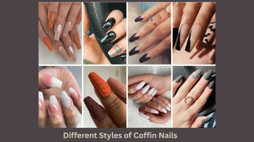 Different Styles of Coffin Nails