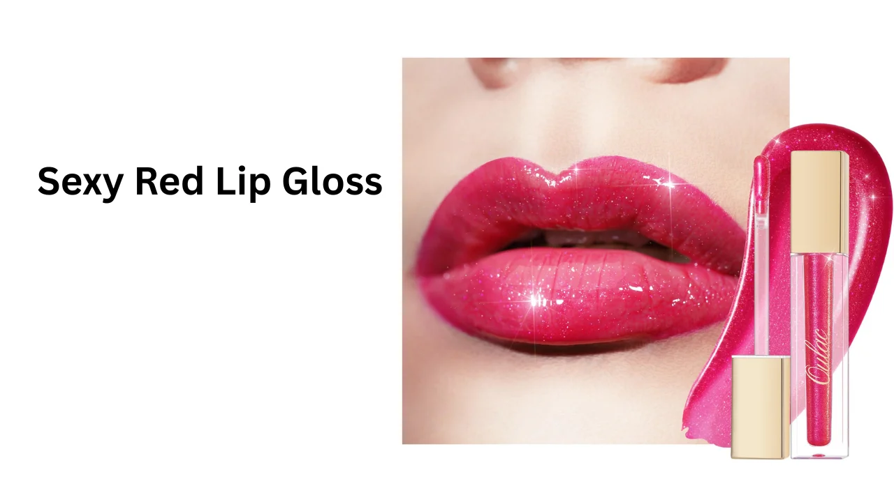 sexy red lip gloss