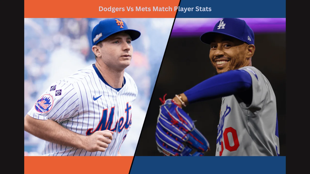 dodgers vs mets match player stats